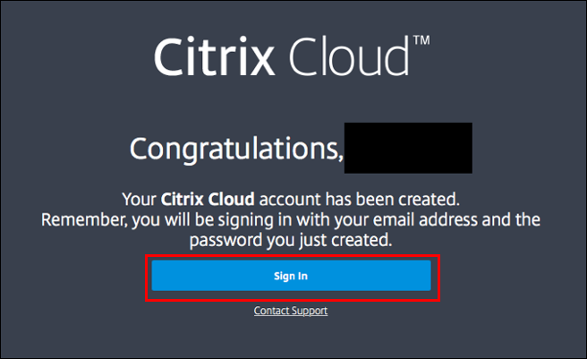 Citrix Cloud - Anmelden