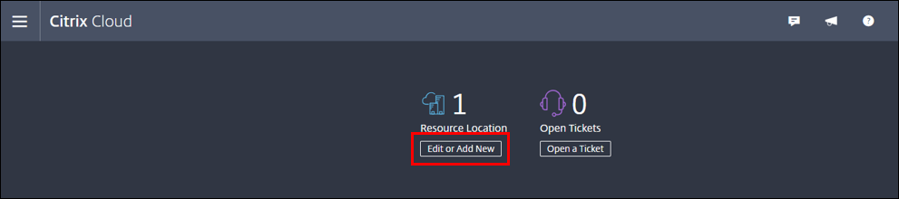 Resource Location - Edit or New