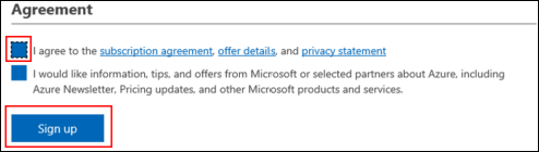 Azure Sign Up