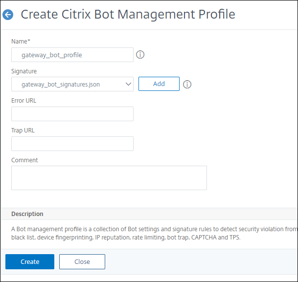 ボットプロフィール