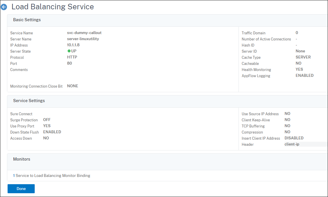 Load Balancing Service