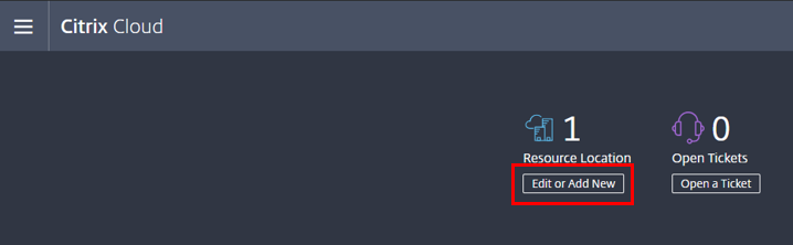 Citrix DaaS - New Resource Location