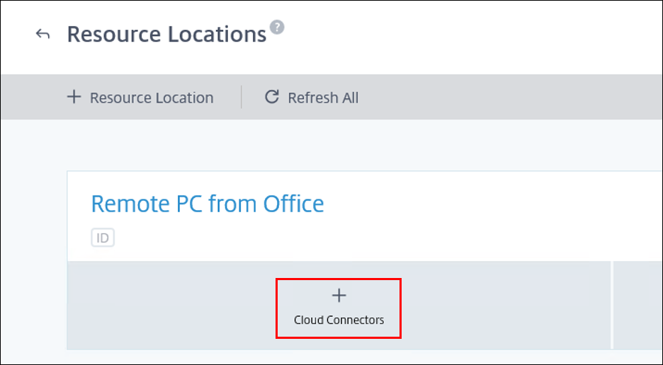 Citrix Virtual Desktops サービス-Citrix Cloud Connector 追加