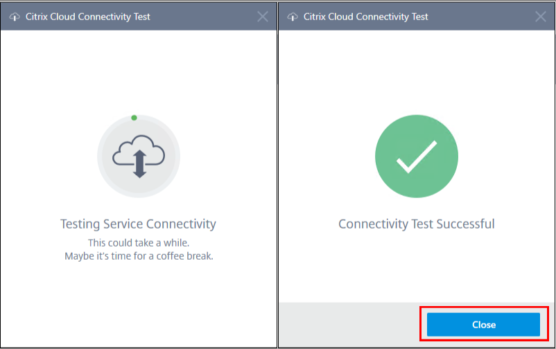 Service Citrix Virtual Desktops - Cloud Connector installé