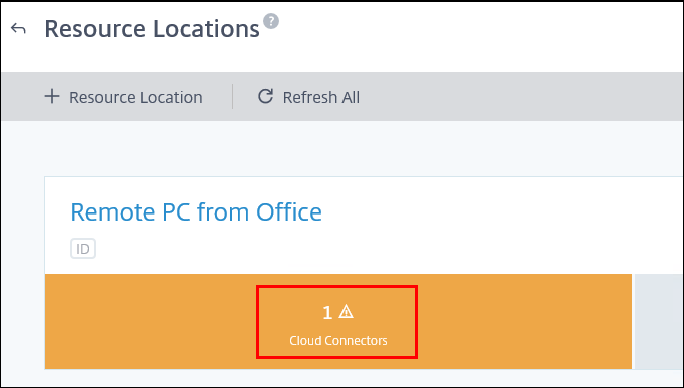 Citrix DaaS - Refresh resource locations