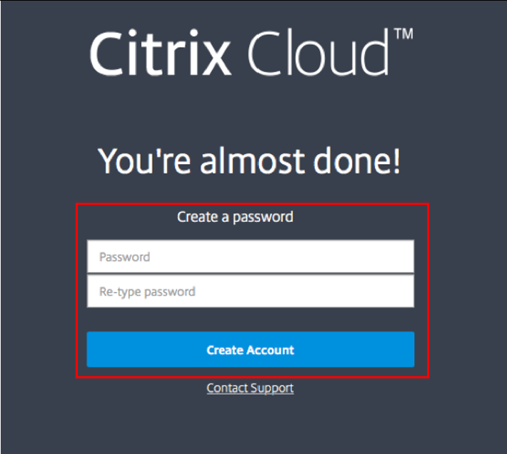 Service Citrix Virtual Desktops - Créer une fin de compte