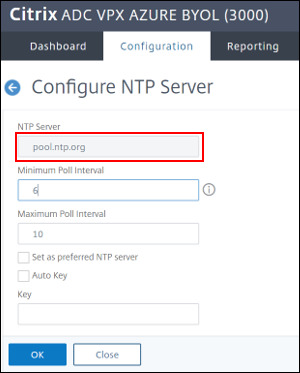 设置 NTP 服务器