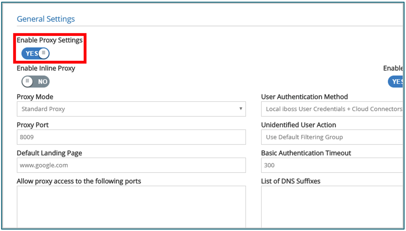 Citrix SIAプロキシとキャッシュの有効化