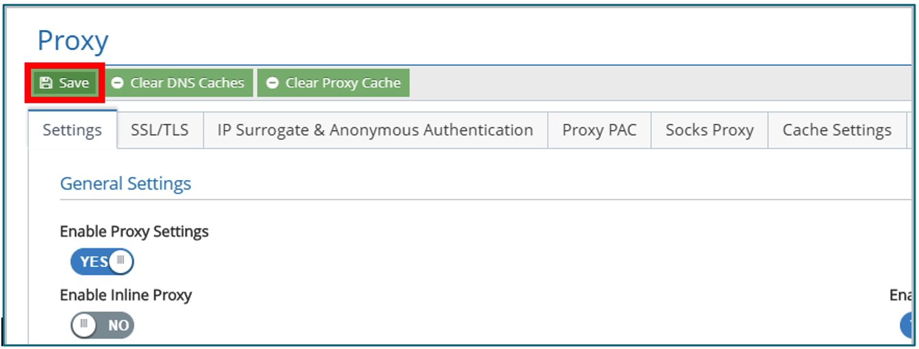 PROXY SIA Citrix & CACHE SAUVEGARDE