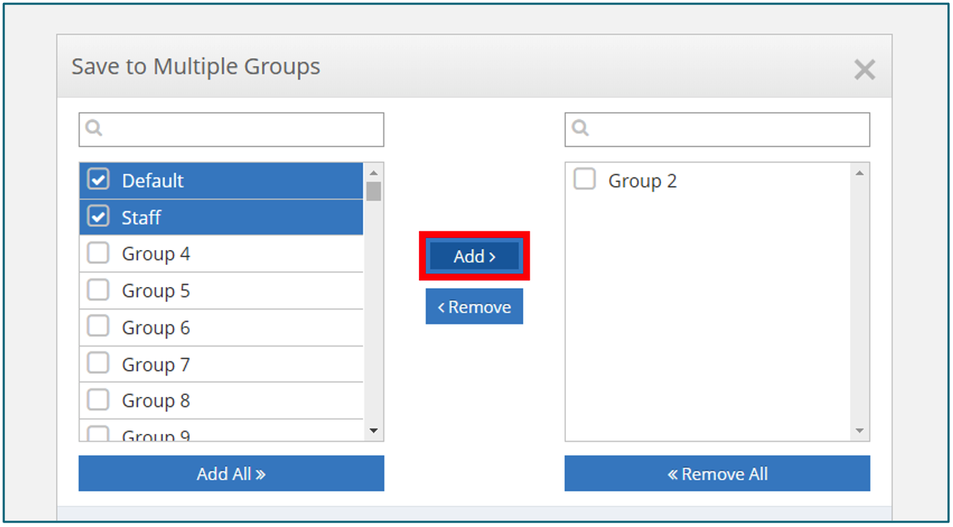 Citrix SIA WEB SECURITY MULTI GROUP ADDグループは