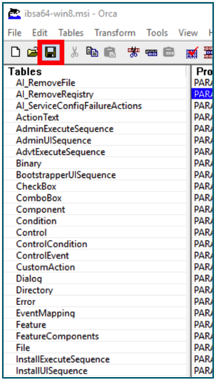 Citrix SIA AGENT MSIプロパティの保存注