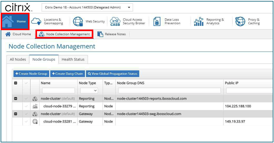 Citrix SIA 节点