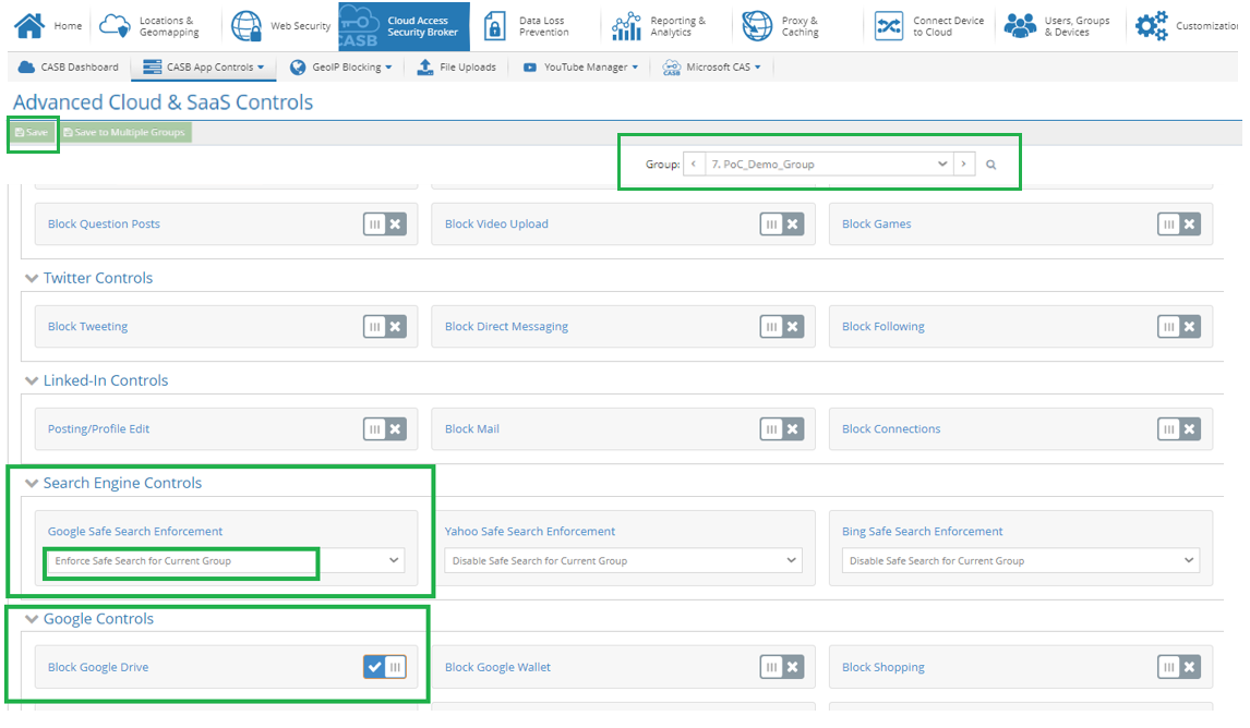 CASB App Controls