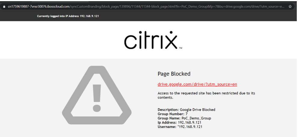 CASB Google Drive blockiert