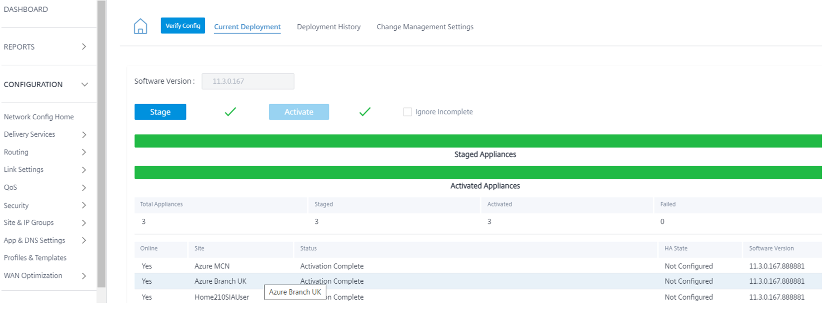 来自 Orchestrator 的 210 个新站点界面创建