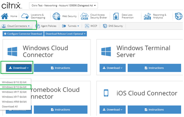 Installation de téléchargement de l'agent Citrix SIA