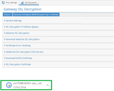 安装ssl SSL-Zertifikat auf einem night verwalteten Gerät