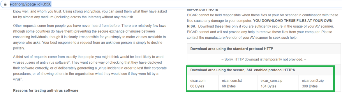 Vorbereiten von Malware Herunterladen Eic