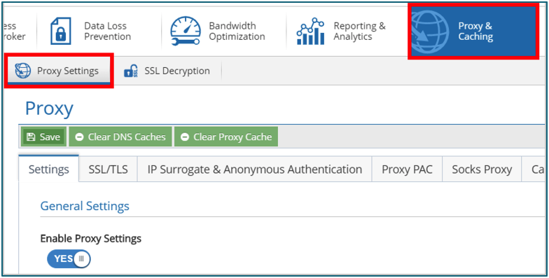 Cambio de proxy de Citrix SIA