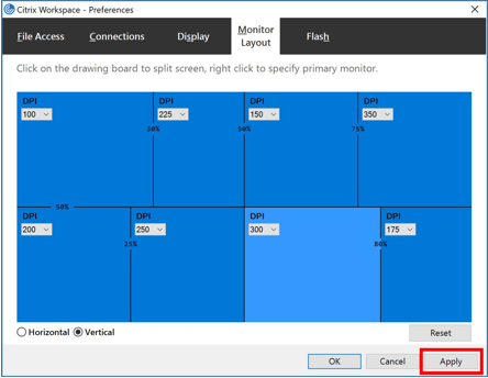 Configuration de mise en page multi-moniteurs