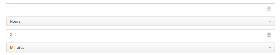 Écran de configuration Actions