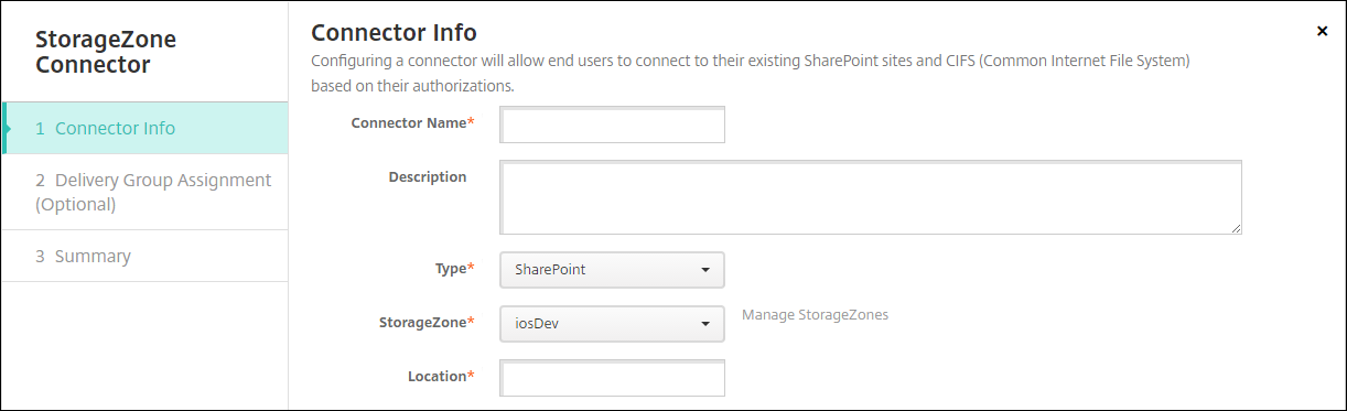 Configuração do Citrix Content Collaboration