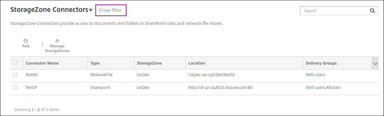 Configuración de Citrix Content Collaboration