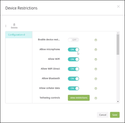 选择器de directivas