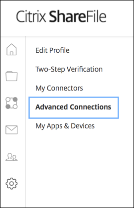 Connexions avancées Citrix Files