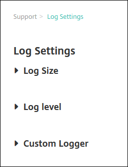 Image of logging configuration