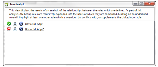 Imagem da página do console do conector de Endpoint Management para Exchange ActiveSync