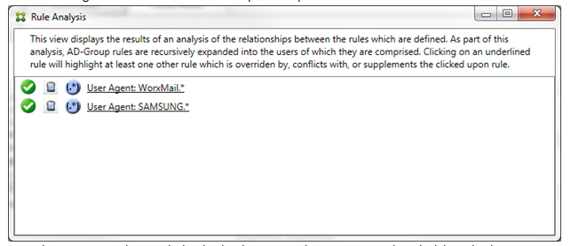 Image de la page de la console Endpoint Management Connector pour Exchange ActiveSync