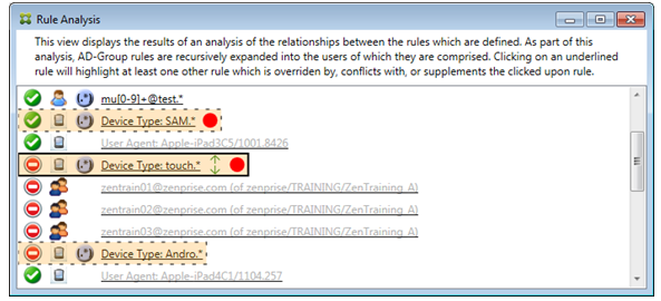 Image of Endpoint Management connector for Exchange ActiveSync console page