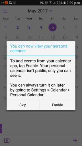 图像放大e of iOS personal calendar feature on iOS